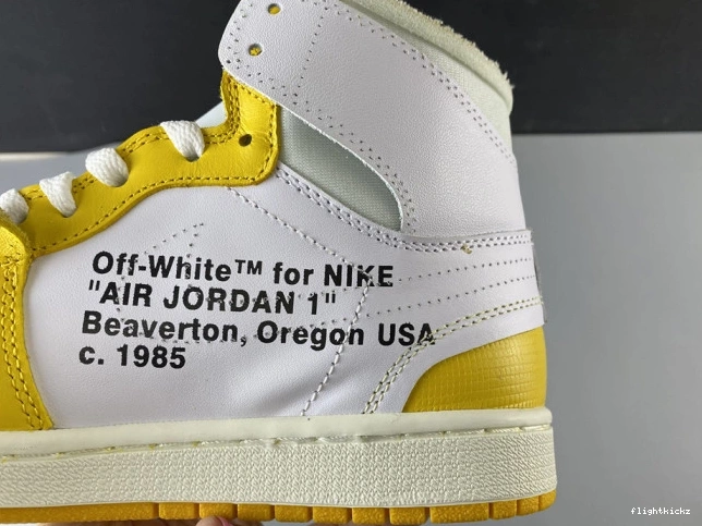 1 Jordan AQ0818-149 Powder Yellow-Cone x White Off-White NRG Dark Air 0920
